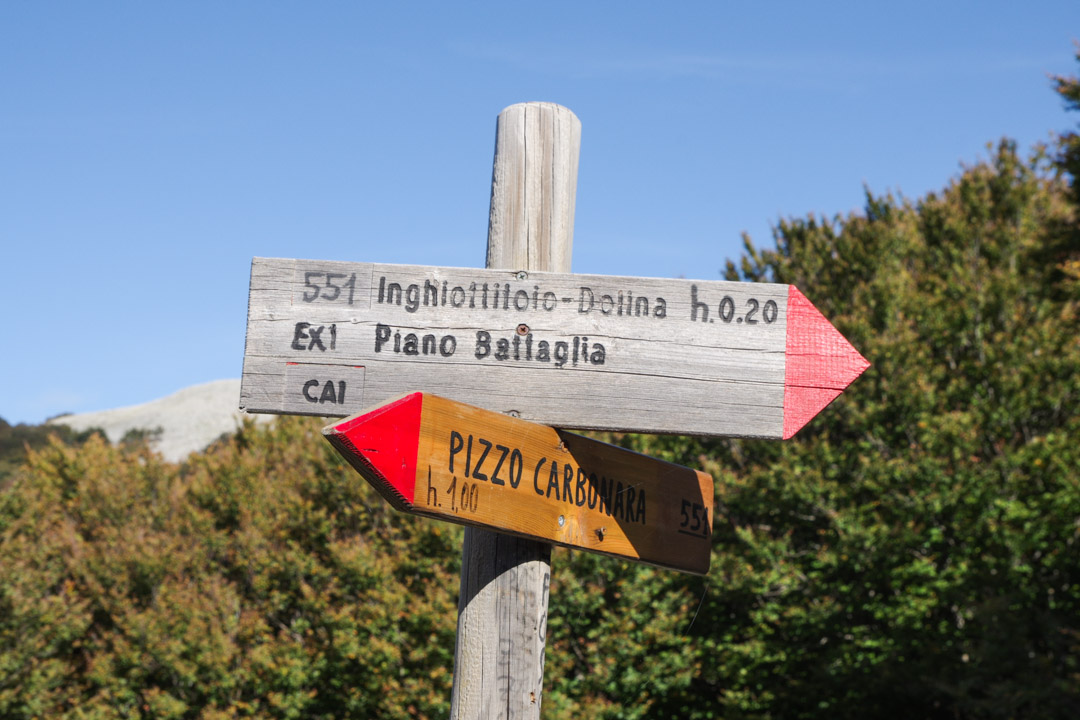 Randonnée au Mont Pizzo Carbonara