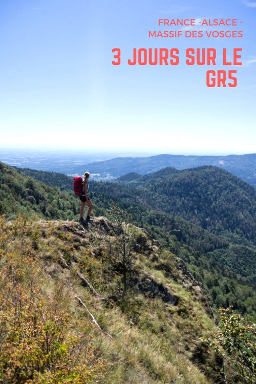 3 jours de randonnée itinérante sur le GR5 dans le Massif des Vosges de Thann à Giromagny