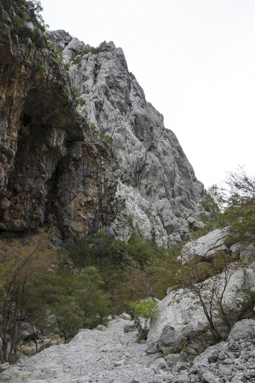 randonnée dans le canyon de Velika Paklenica