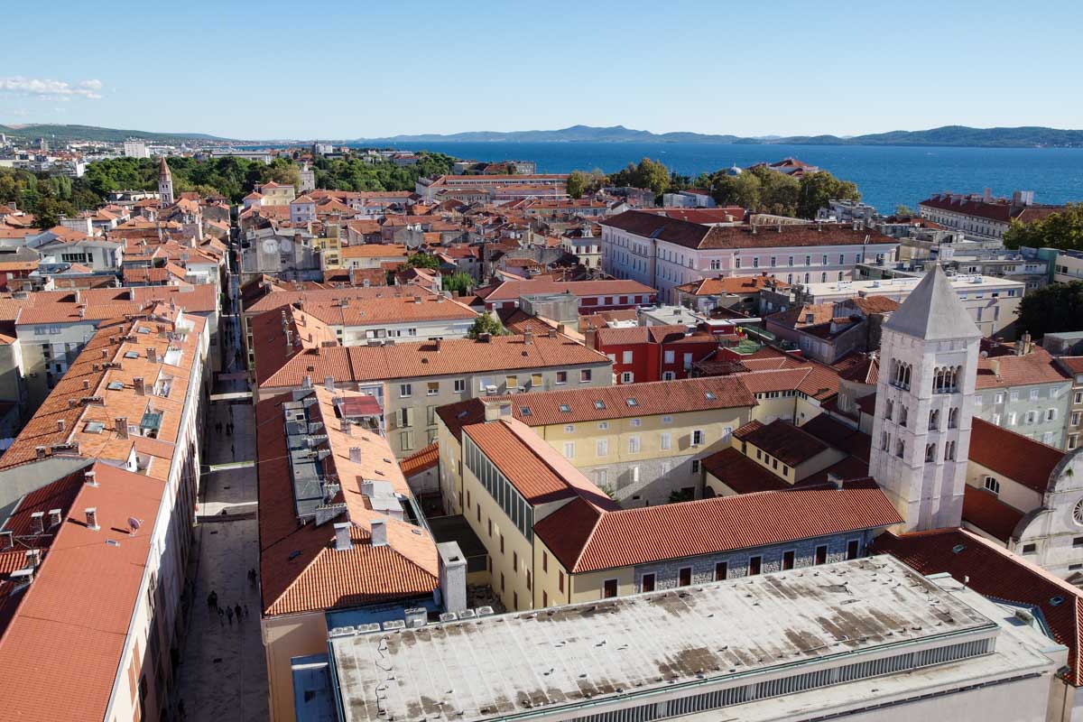 panorama sur Zadar en Croatie