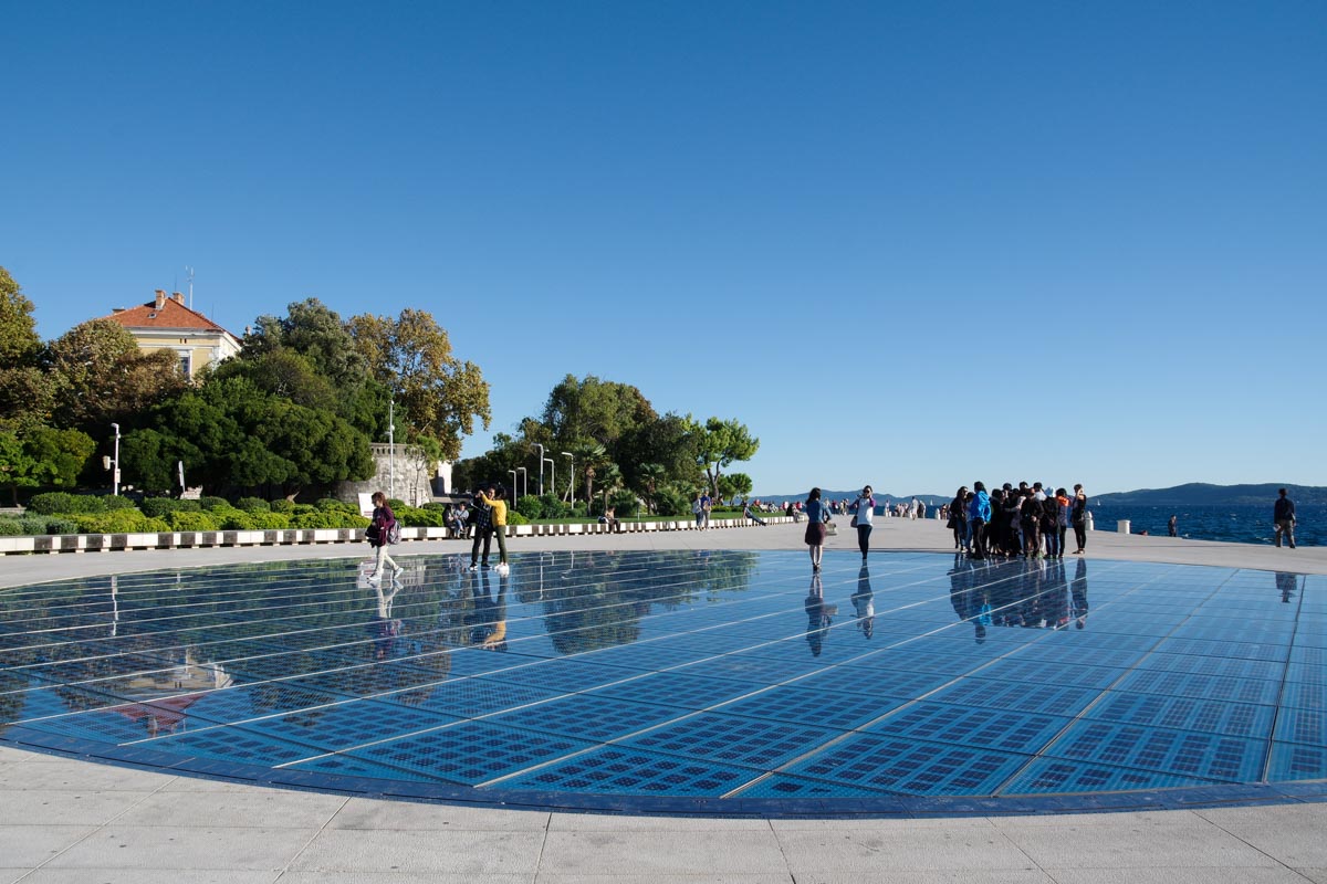 oeuvre contemporaine Salutation au Soleil à Zadar