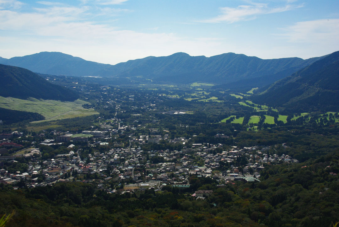 Panorama sur Hakone depuis le mont Kintoki