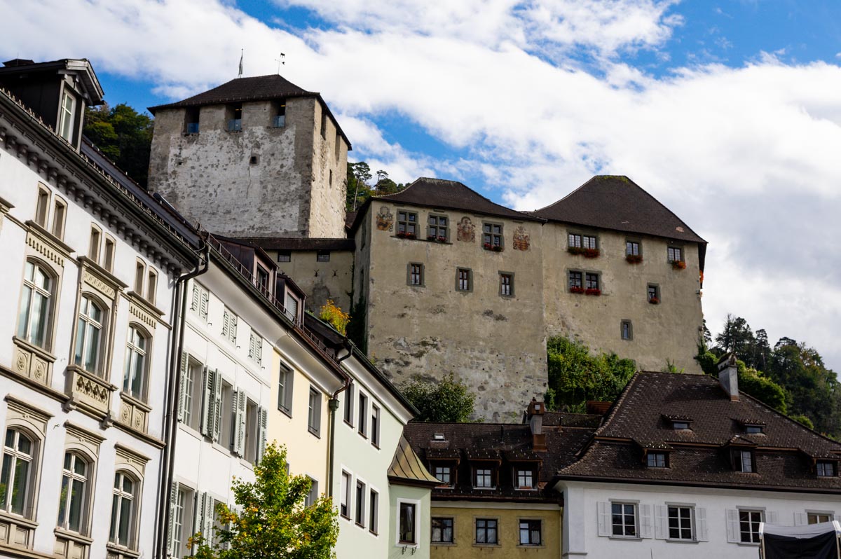Le Château de Schattenburg qui surplombe la ville de Feldkirch
