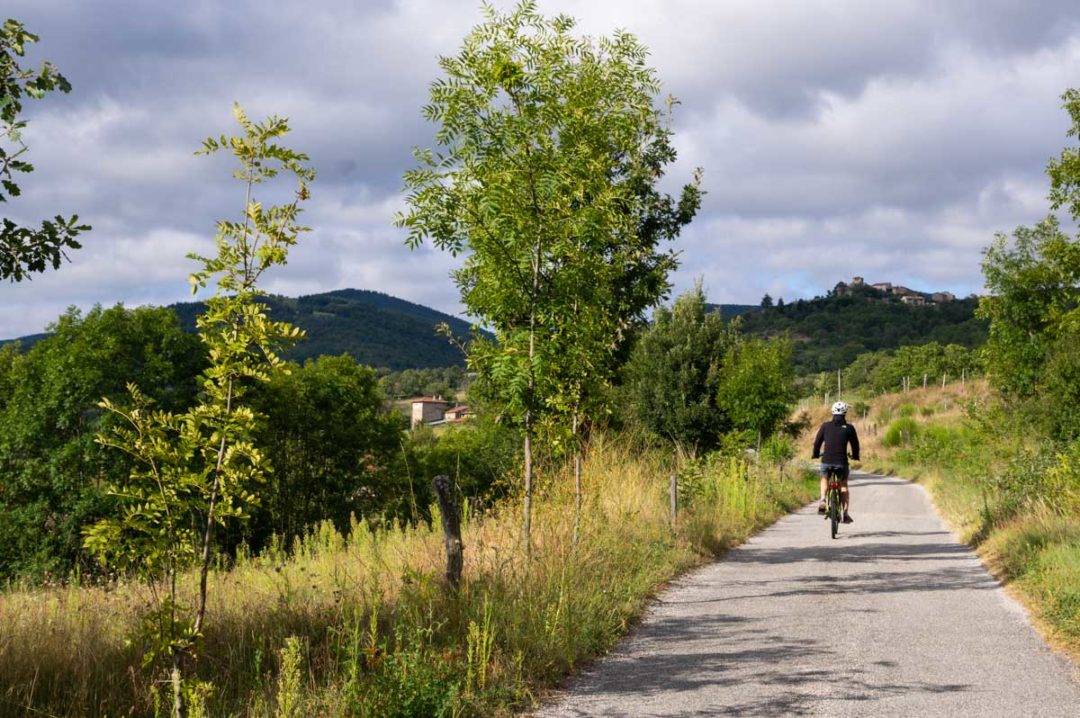 Balade en vélo électrique en Ardèche autour de Saint Félicien sur le circuit des cols de l'Ardéchoises