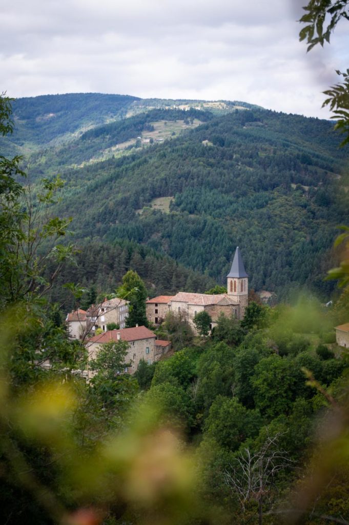 les paysages de l'Ardèche autour de Saint Félicien