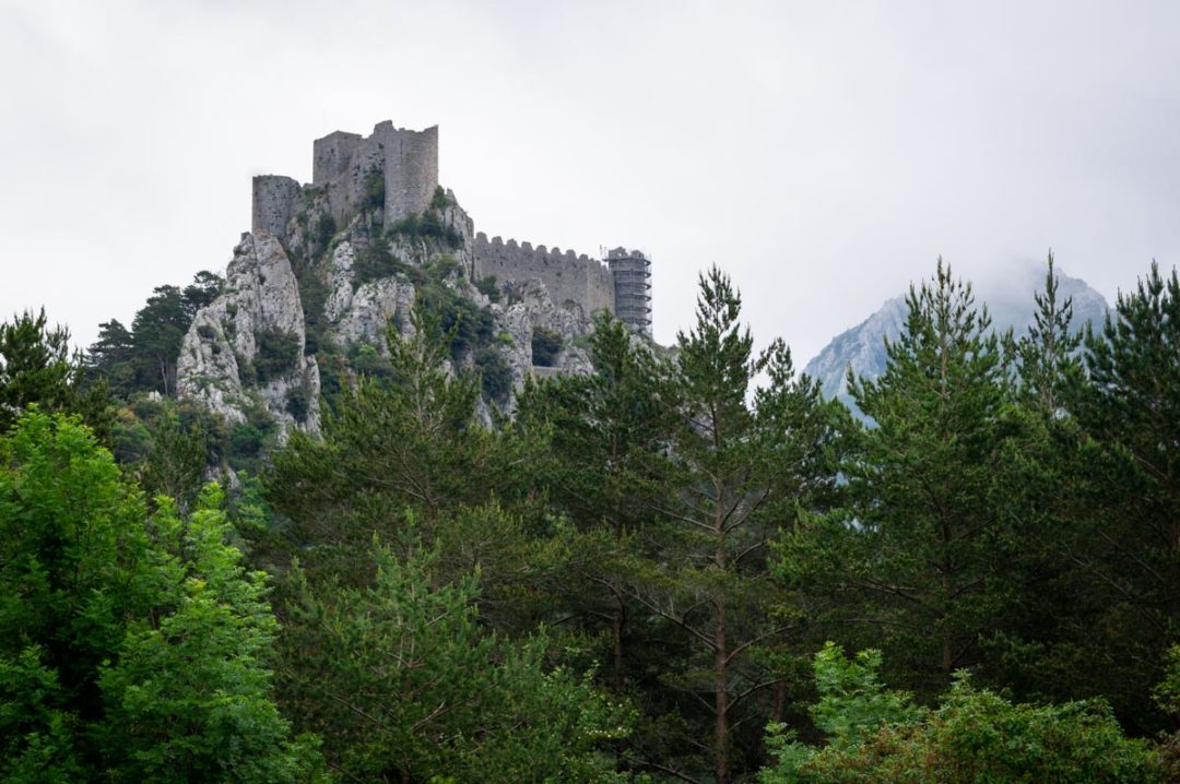 le château de Puylaurens dans l'Aude