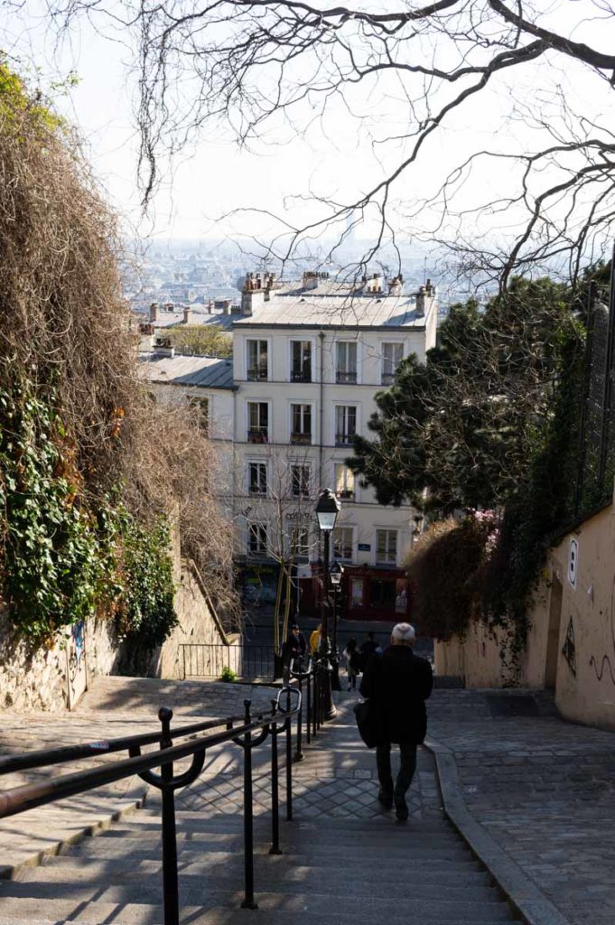 les escaliers de la Butte Montmartre
