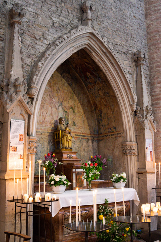 Statue reliquaire Notre Dame de la Brune - abbaye Saint Philibert de Tournus