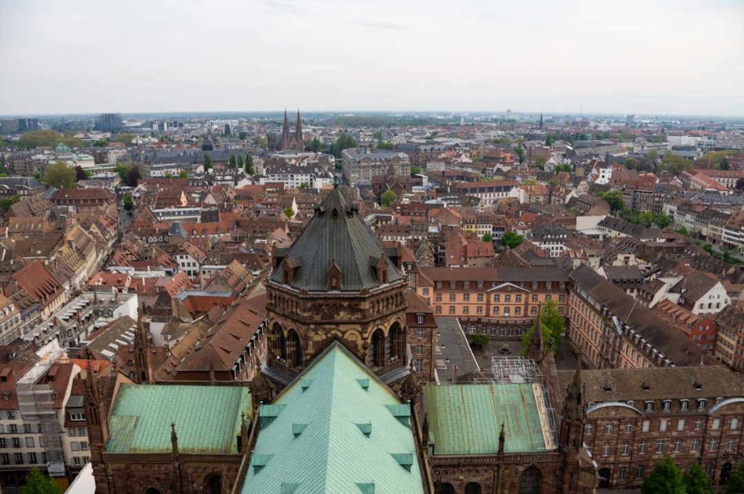 Panorama depuis la terrasse de la cathédrale de Strasbourg