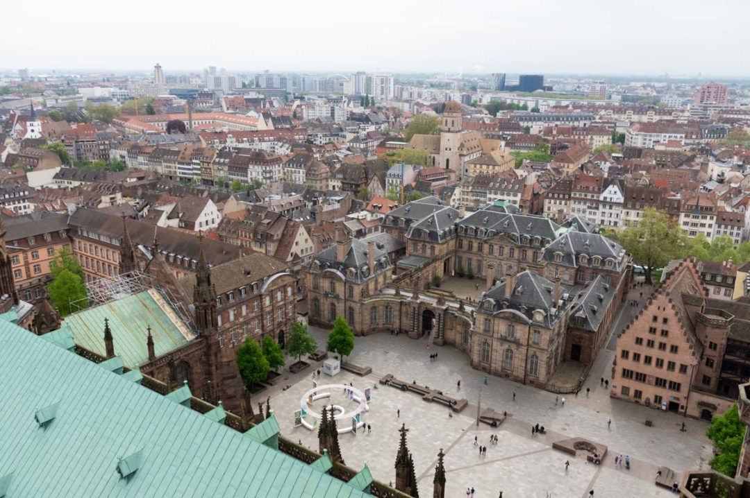 Panorama depuis la terrasse de la cathédrale de Strasbourg