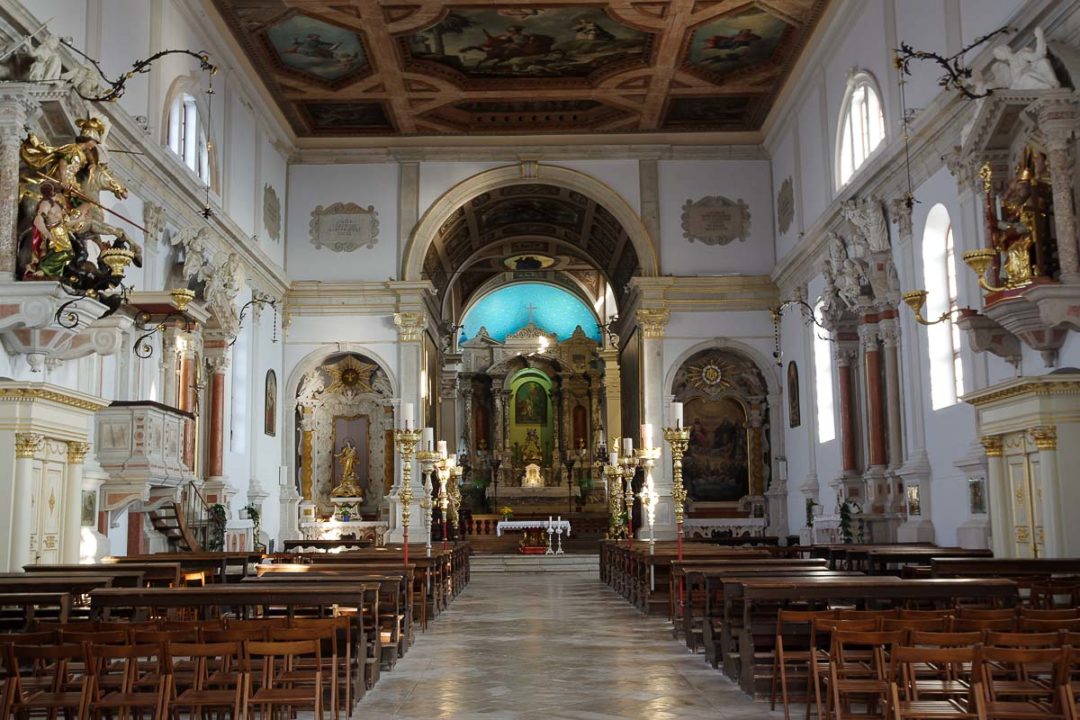 intérieur de la cathédrale Saint Georges de Piran