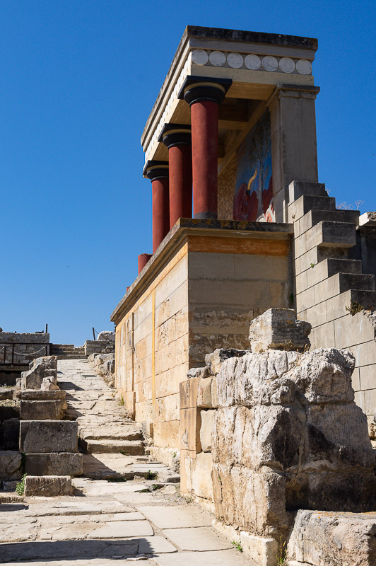 les reconstitutions d'Arthur Evans à Knossos