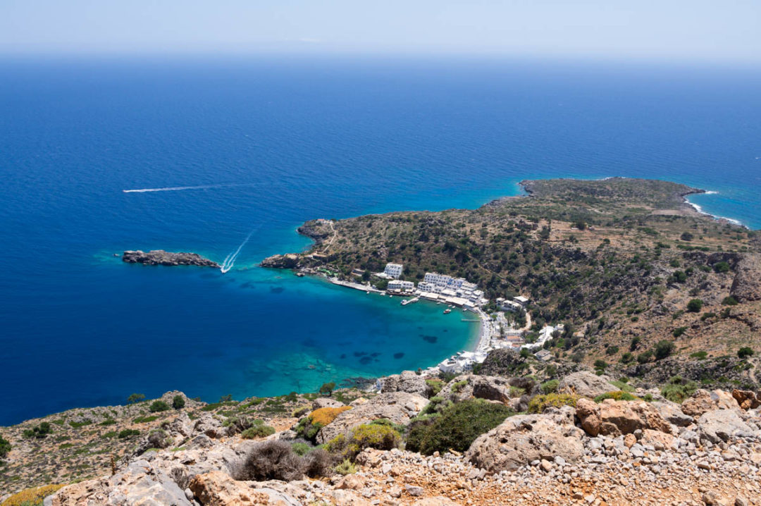 la Baie de Loutro au sud de la Crète