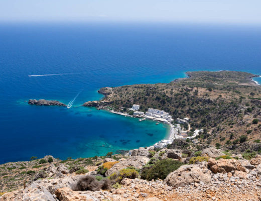 la Baie de Loutro au sud de la Crète