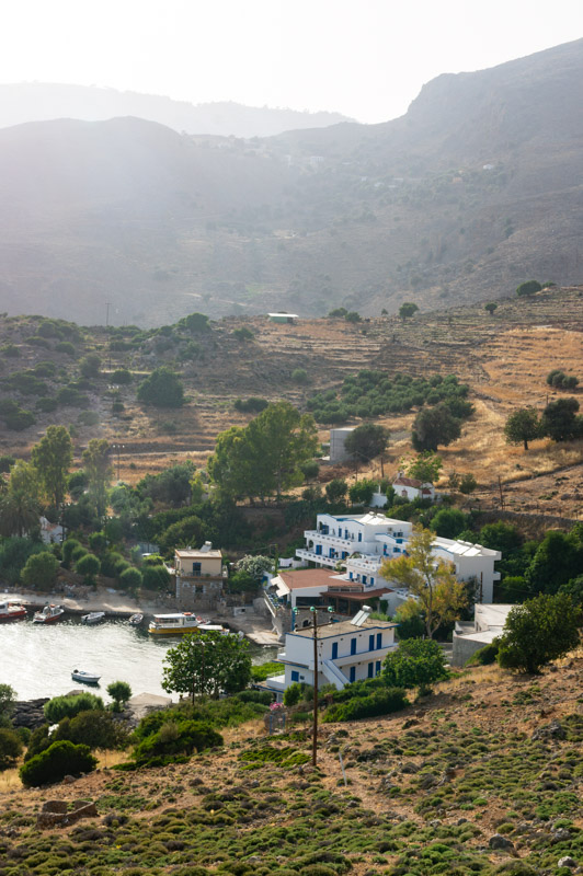 le village de Finix près de Loutro en Crète