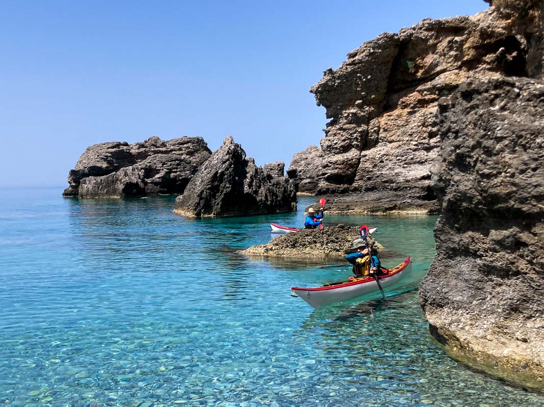 Excursion en kayak de mer autour de Chora Sfakion