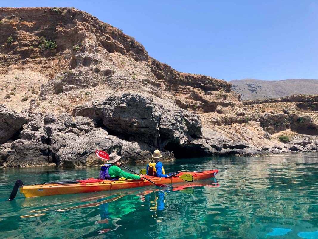 Excursion en kayak de mer autour de Chora Sfakion avec Enjoy Crete