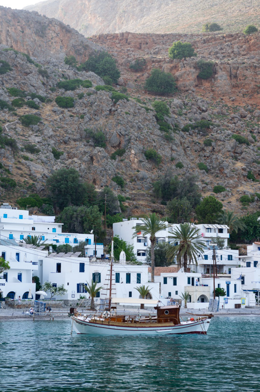 le village de Loutro en Crète