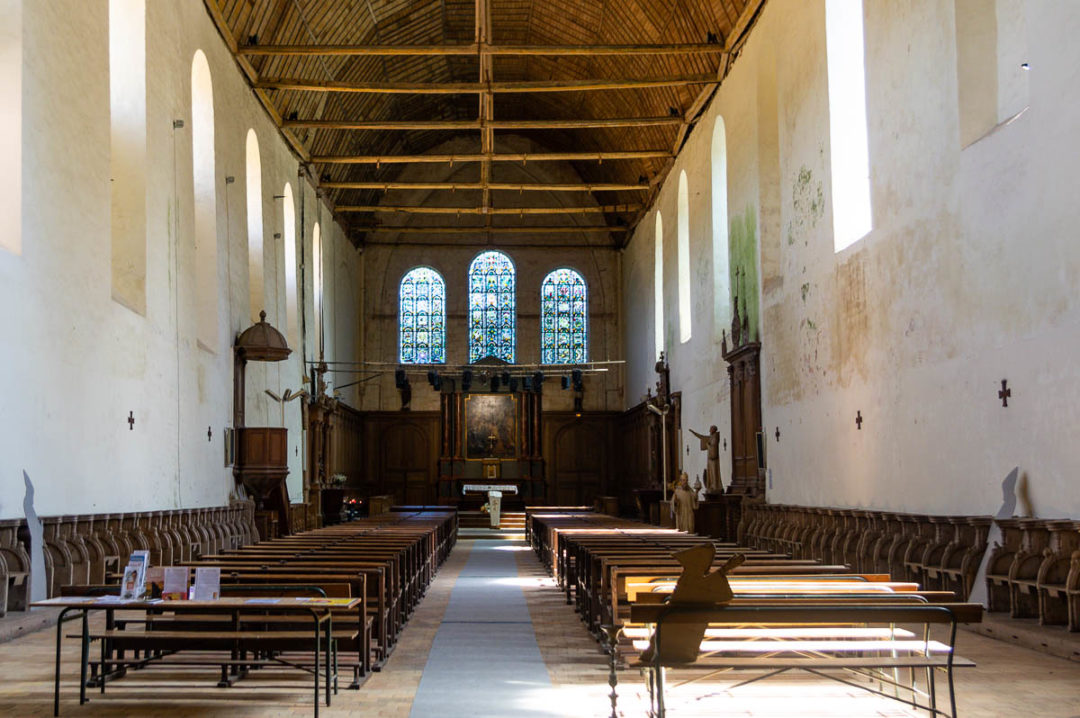 intérieur de l'Abbaye de Thiron Gardais