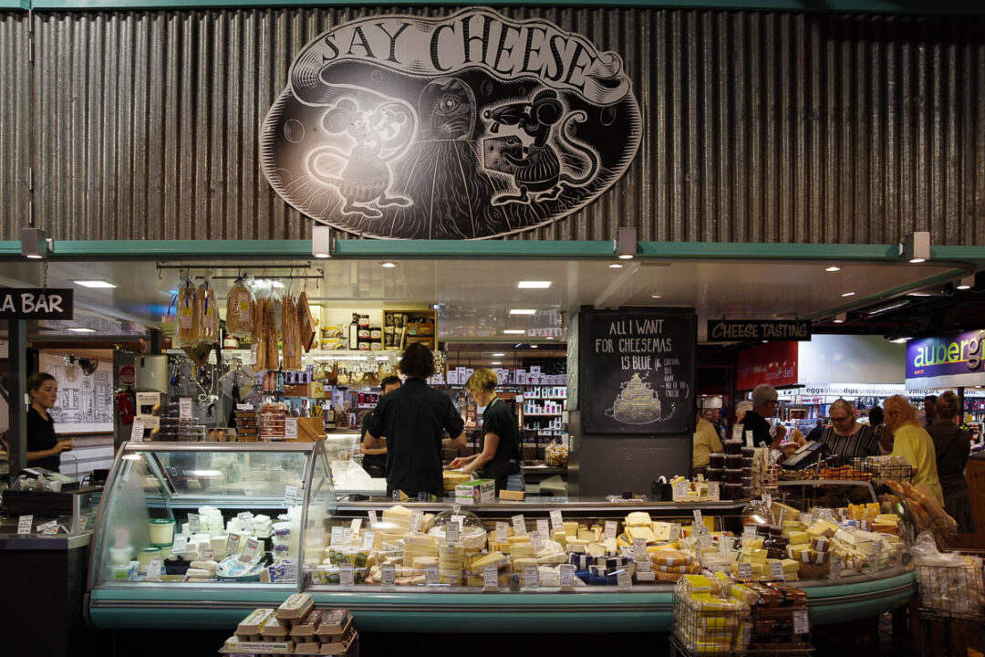 Adelaide Market - Stand de fromage
