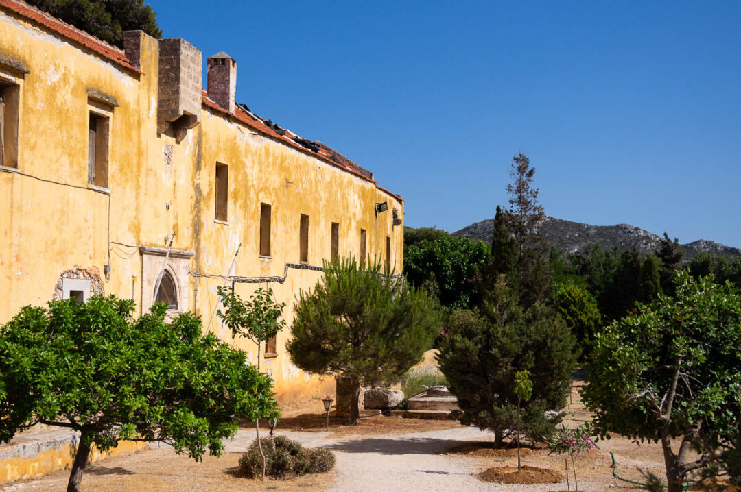 le monastère de Gouverneto sur la presqu'ile d'Akrotiri en Crète