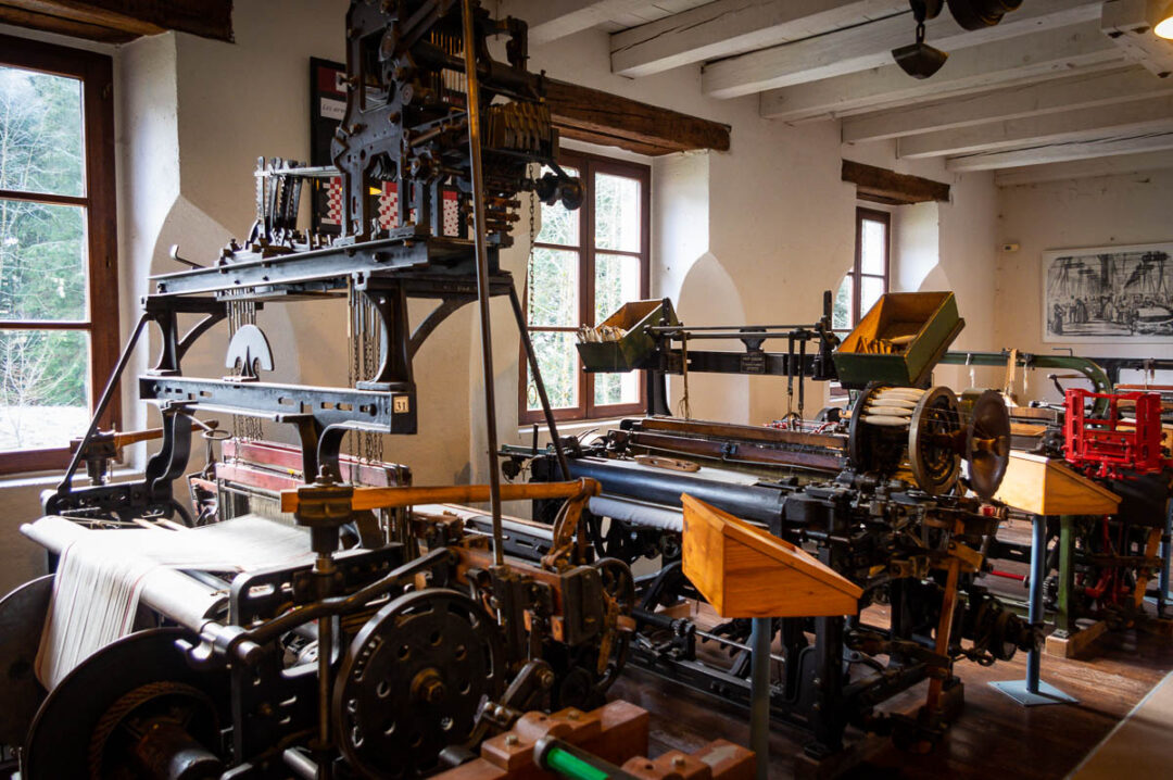 visite du Musée du Textile des Hautes Vosges - métiers à tisser