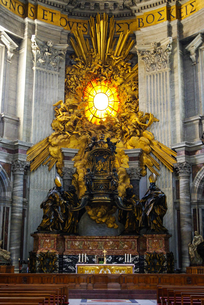 Choeur baroque de la Basilique Saint Pierre de Rome