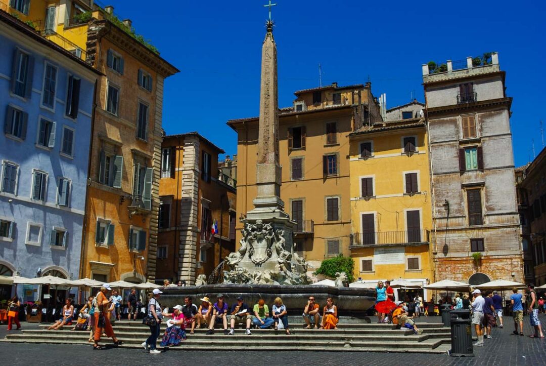 La Piazza della Rotonda et son obélisque