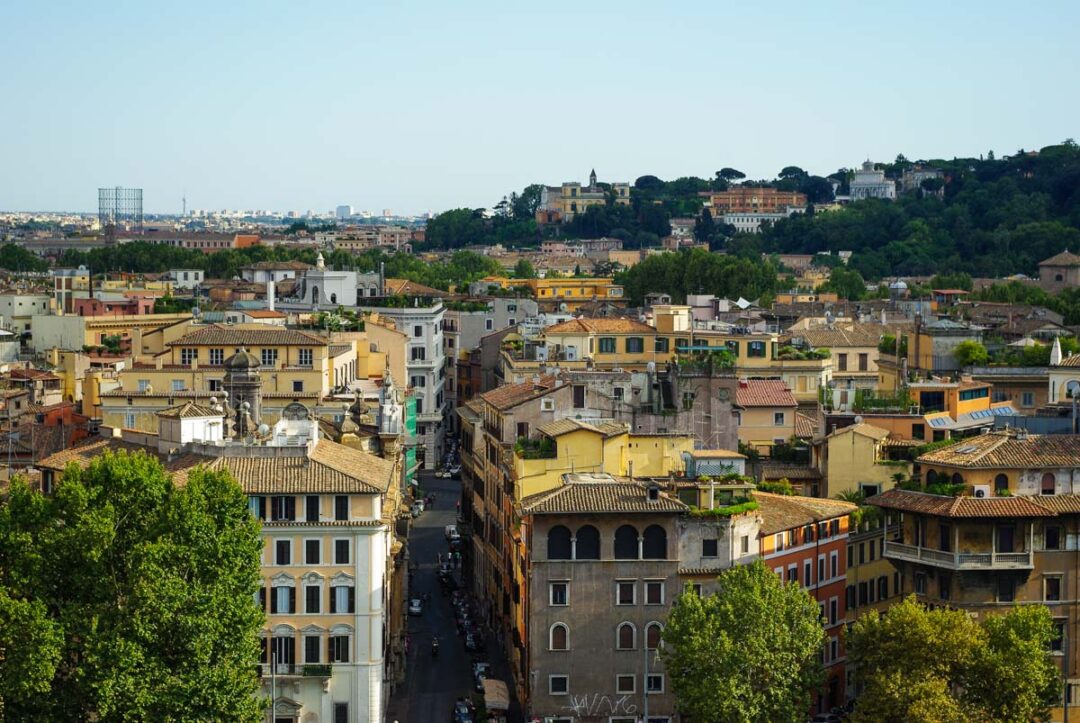 Panorama sur les toits de Rome