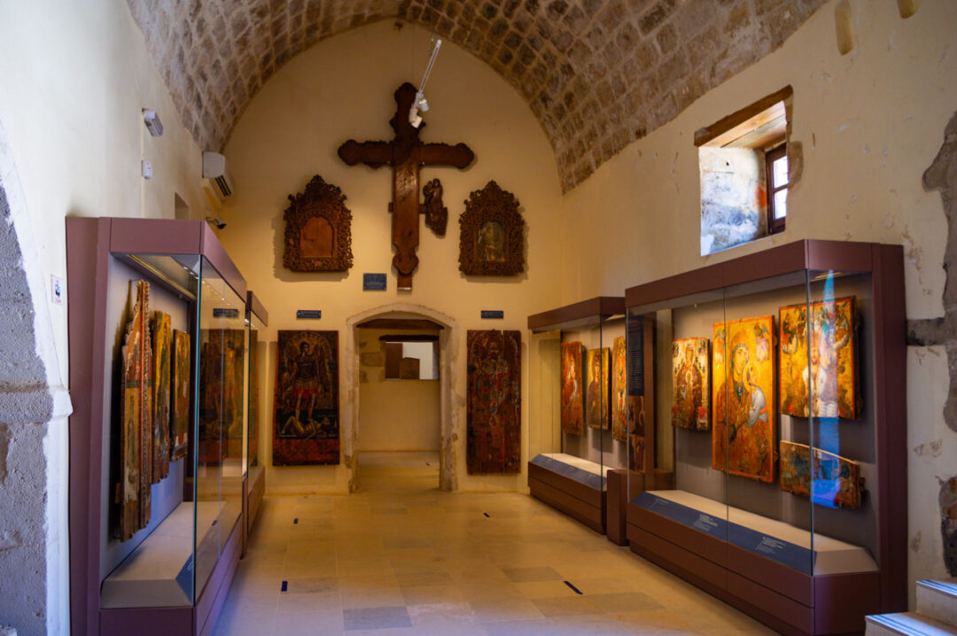 collection d'icones au monastère d'Arkadi