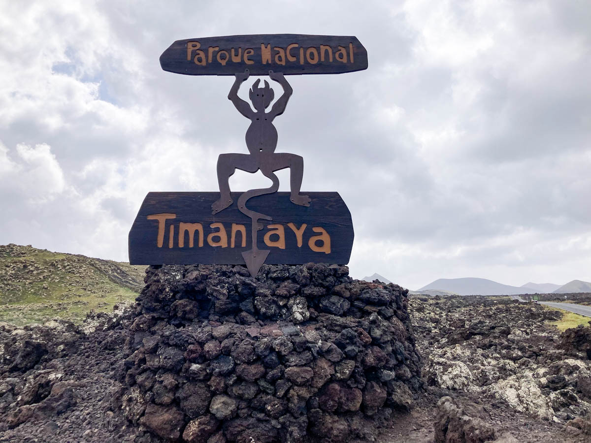 logo du Parc National de Timanfaya, le parc des volcans à Lanzarote