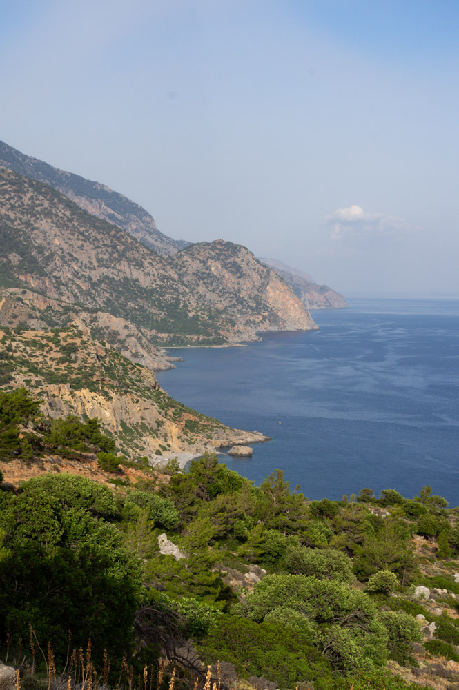 le littoral autour de Sougia en Crète
