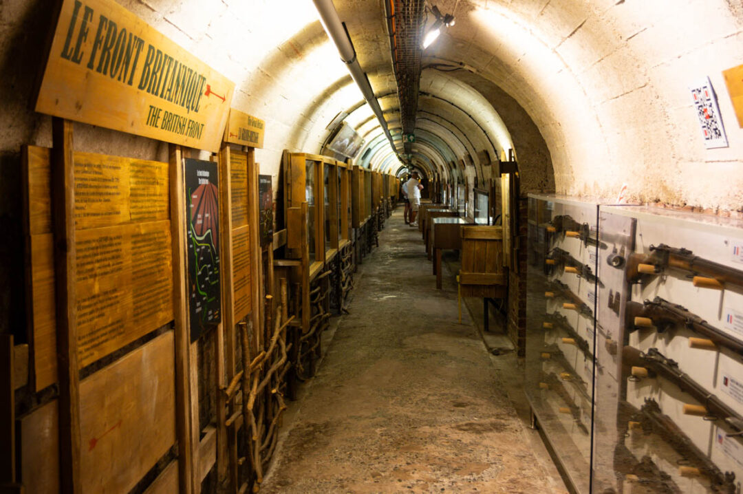 Musée 1916 dans les souterrains de la Seconde Guerre Mondiale à Albert
