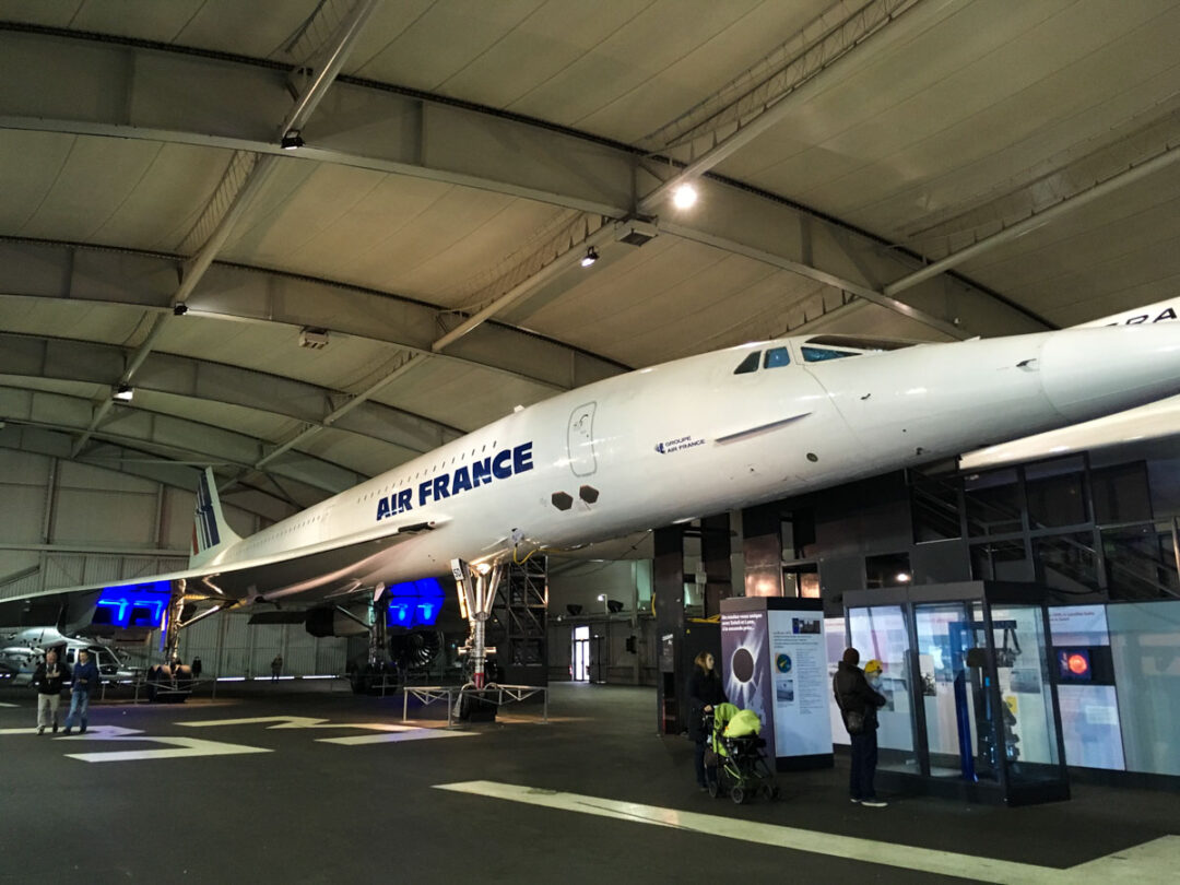 le concorde Air France exposé au Musée du Bourget