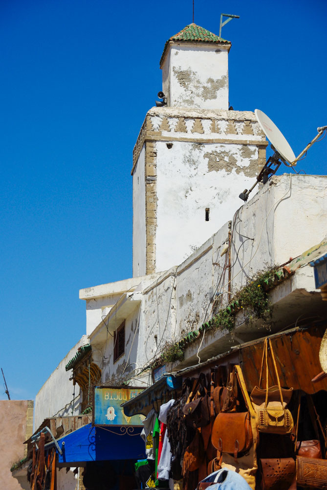 minaret d'une mosquée de la Médina d'Essaouira