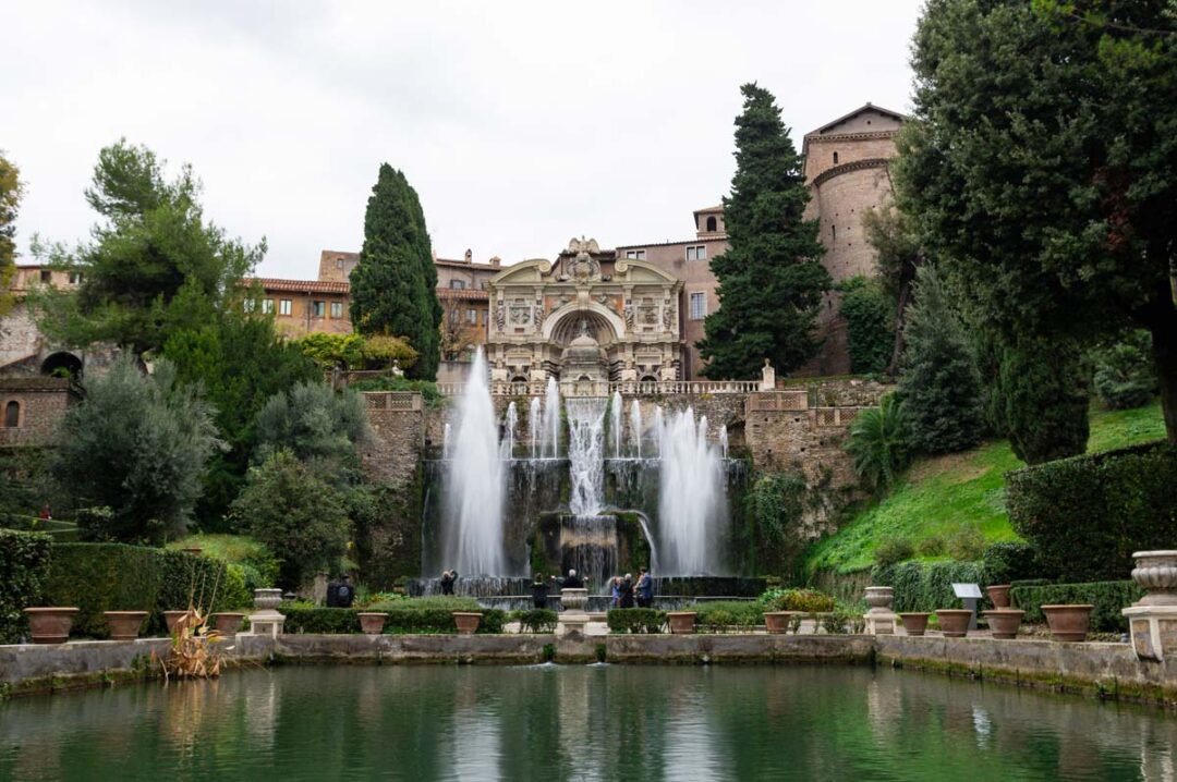 la fontaine de l'Orgue dans la Villa d'Este à Tivoli