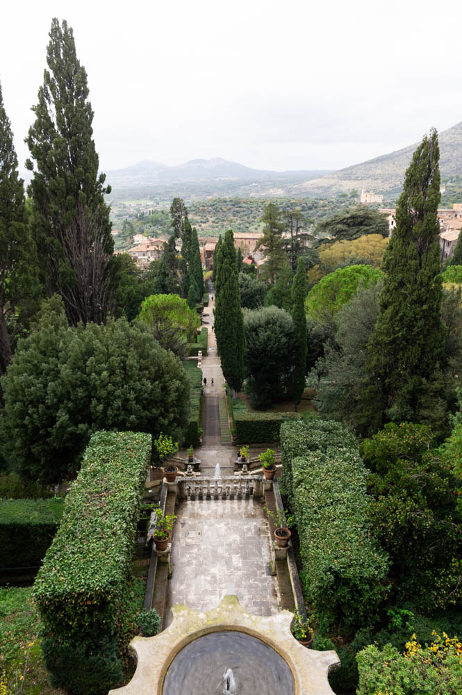 les jardins en terrasse de la Villa d'Este