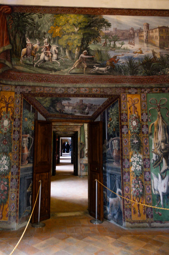 intérieur de la villa d'Este à Tivoli