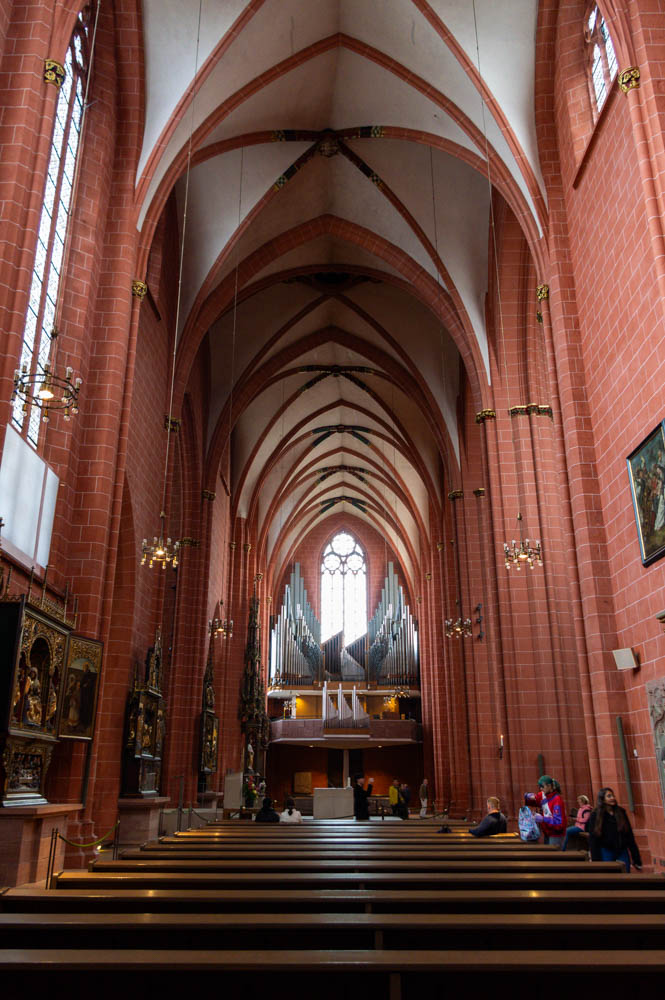intérieur et orgue de la cathédrale de Francfort