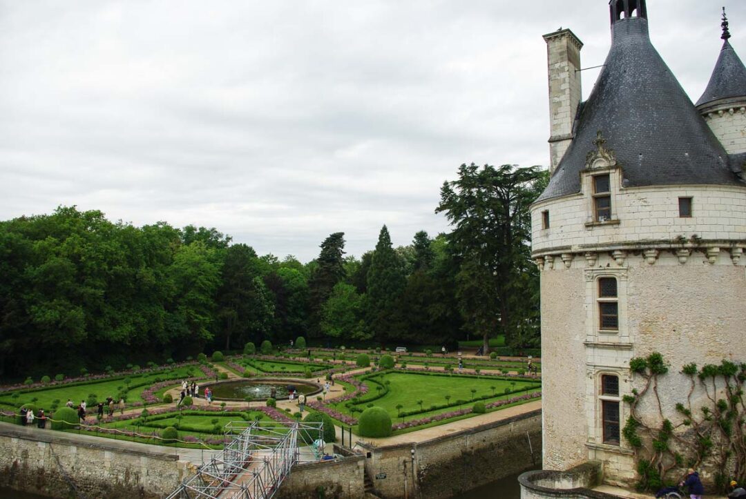 Tour et jardin du château de Chenonceau