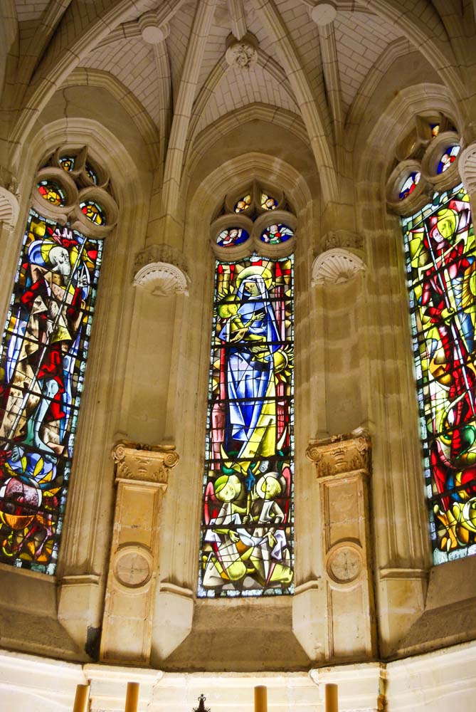 vitraux de la chapelle du chateau de Chenonceau