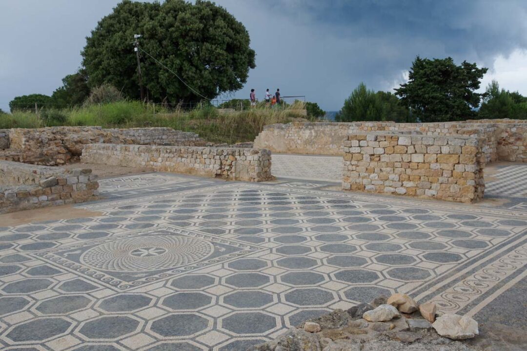 mosaique d'une villa gréco-romaine à Empuries