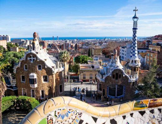le parc guell à Barcelone
