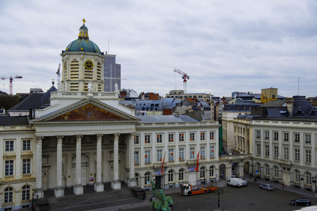 la place Royale de Bruxelles vue depuis le Musée des Instruments de musique