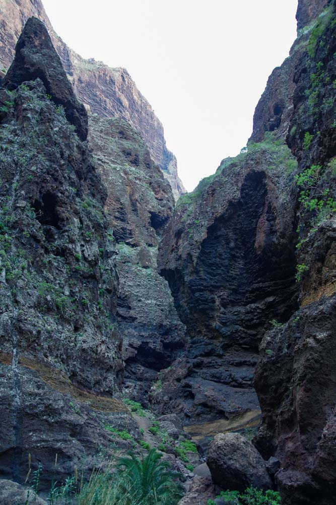 partie la plus étroite des Gorges de Masca à Tenerife