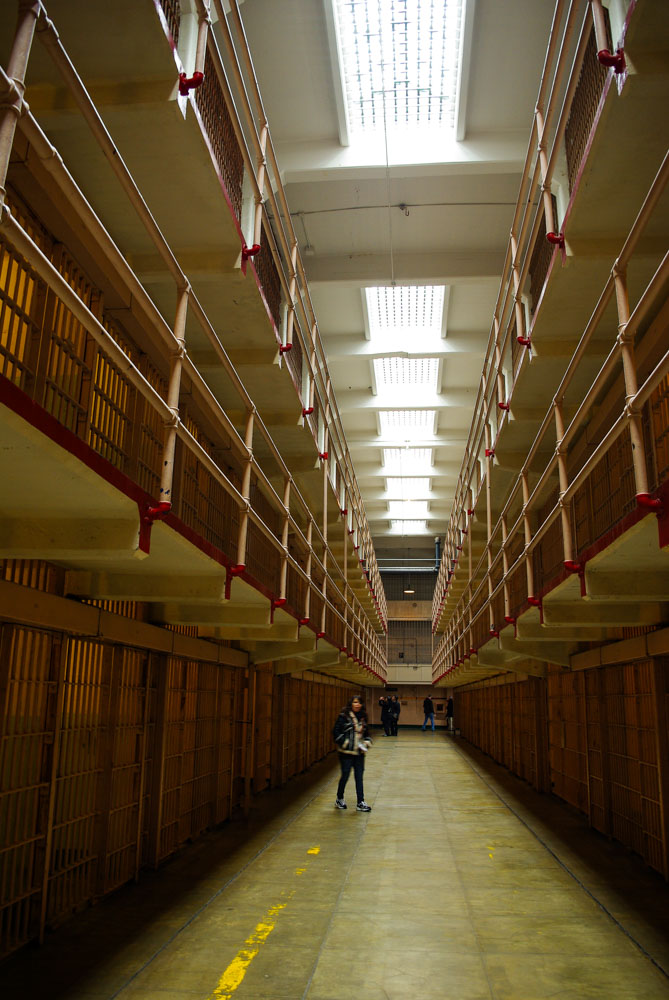 les cellules de la prison d'Alcatraz