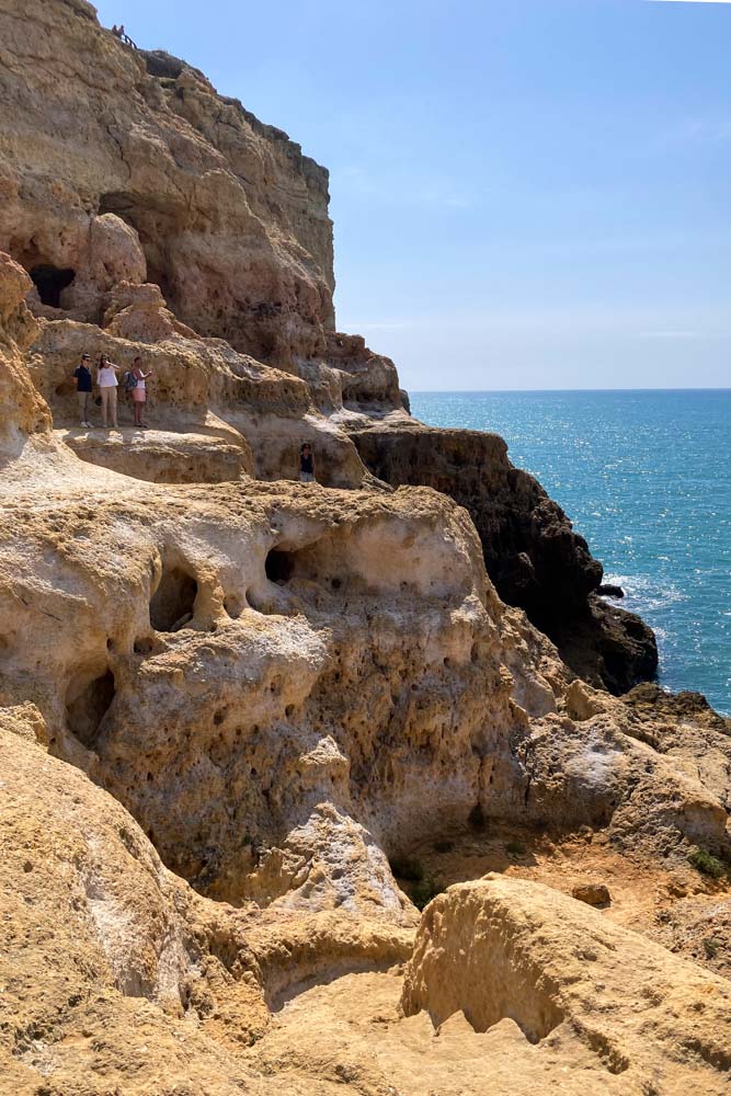 Falaise de l'Algar Seco en Algarve