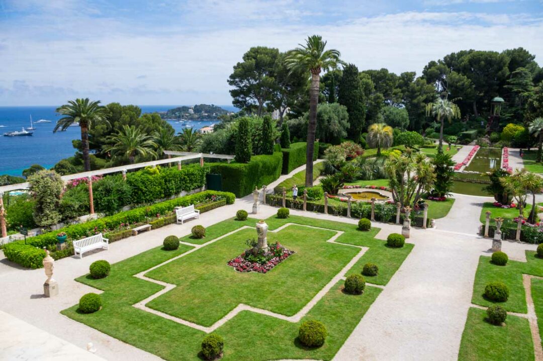 le jardin à la française de la Villa Ephrussi de Rothschild