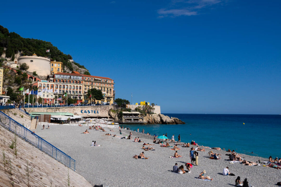 la plage de Nice