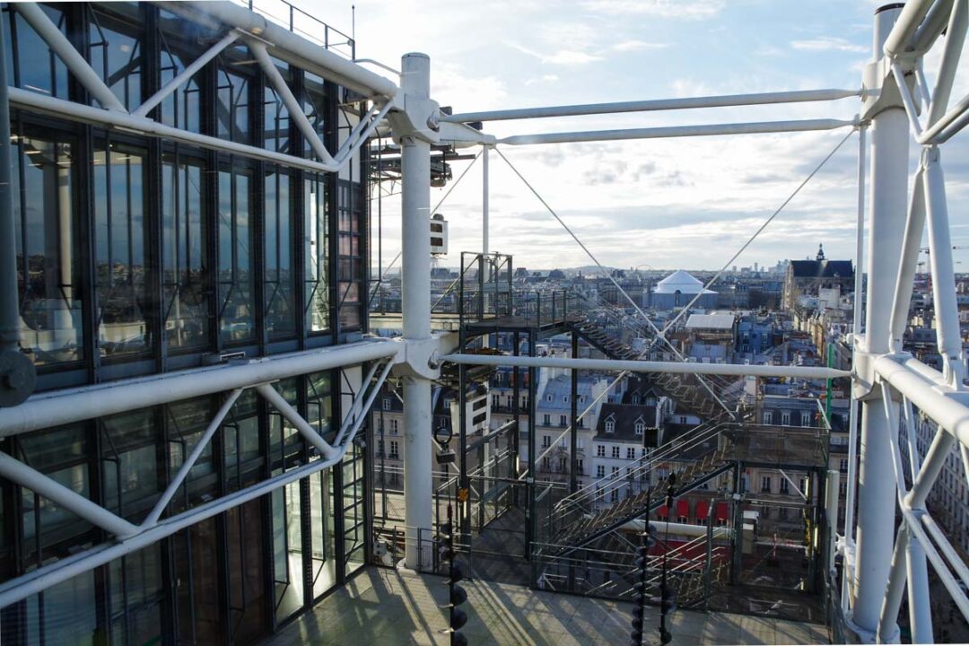 Centre Pompidou - Vue sur Paris